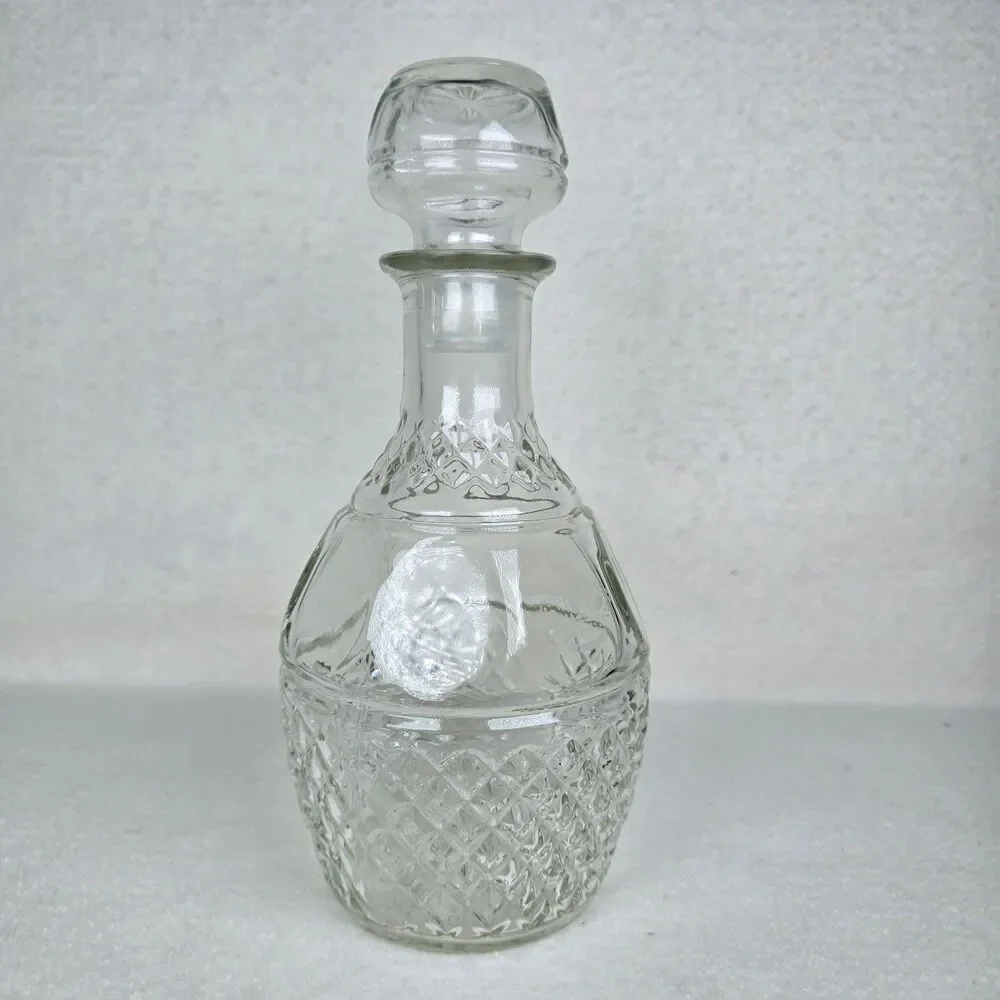 Vintage Princess House Decanter And Stopper PHC4 Diamond Cut